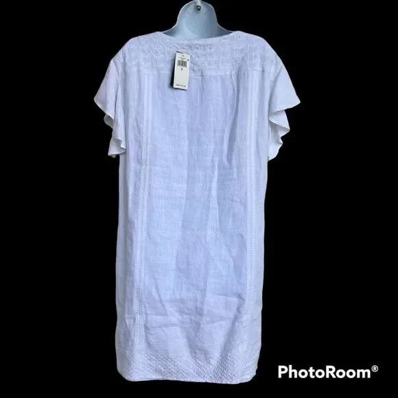 Ralph Lauren White cotton dress size 4 NWT - Picture 5 of 16